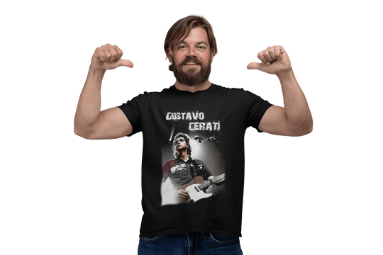 Playera Hombre Algodón Gustavo Cerati Música Beloma