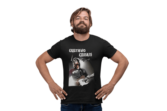 Playera Hombre Algodón Gustavo Cerati Música Beloma