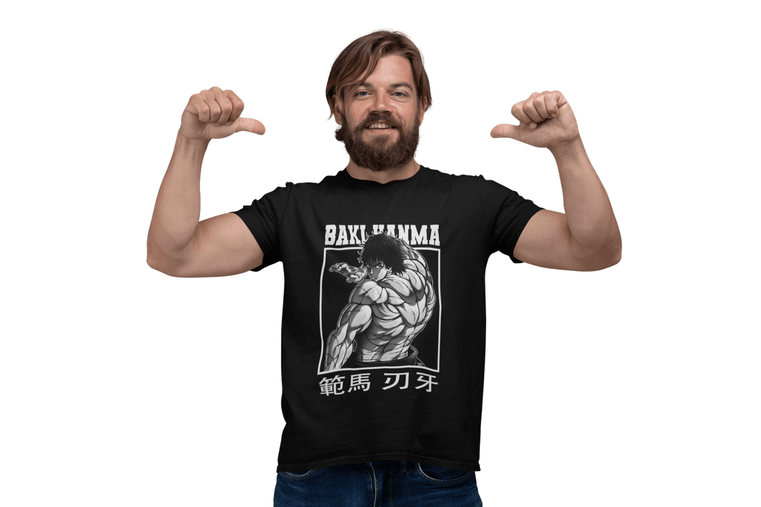 Playera Anime Hombre Algodon Baki Hanma Artes Marciales Beloma