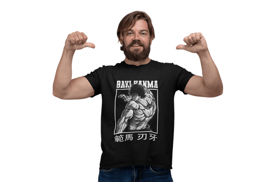 Playera Anime Hombre Algodon Baki Hanma Artes Marciales Beloma