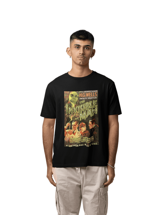 Playera Hombre Algodón The Invisable Man Poster Película Terror Beloma