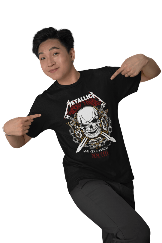 Playera Hombre Algodón Metallica - Asia Tour Rock Música Beloma