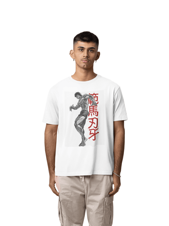 Playera Anime Hombre Algodon Baki Hanma Artes Marciales Beloma
