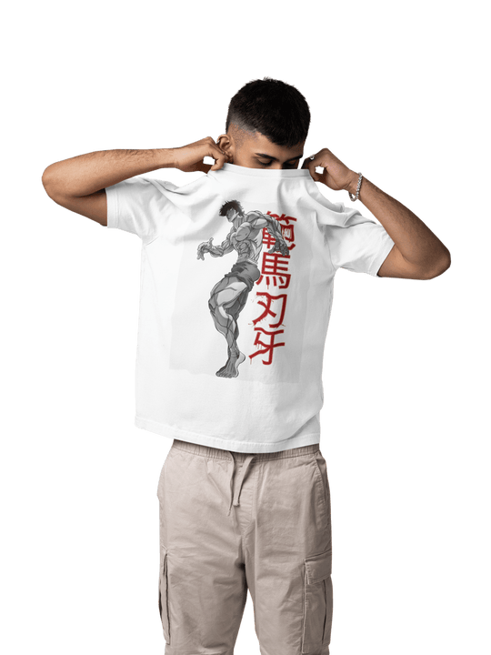 Playera Anime Hombre Algodon Baki Hanma Artes Marciales Beloma
