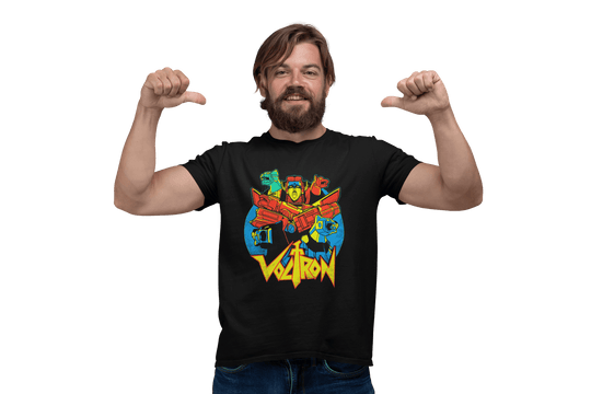 Playera Anime Hombre Algodon Voltron Mecha Robots Giants Beloma
