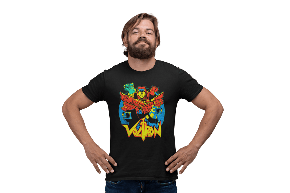 Playera Anime Hombre Algodon Voltron Mecha Robots Giants Beloma