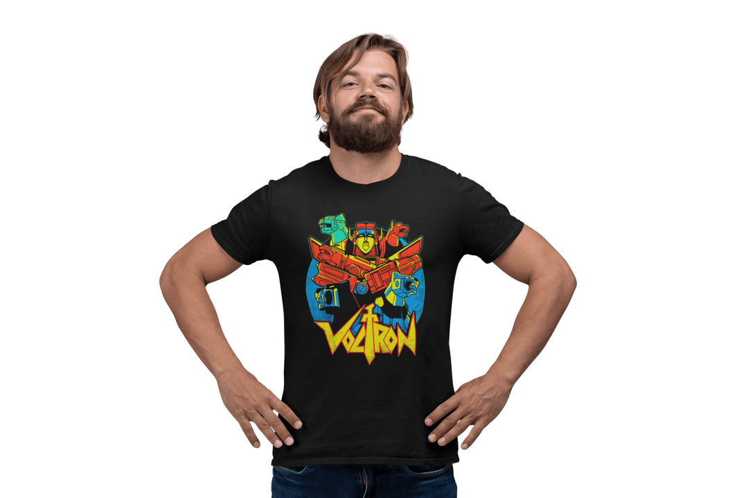 Playera Anime Hombre Algodon Voltron Mecha Robots Giants Beloma