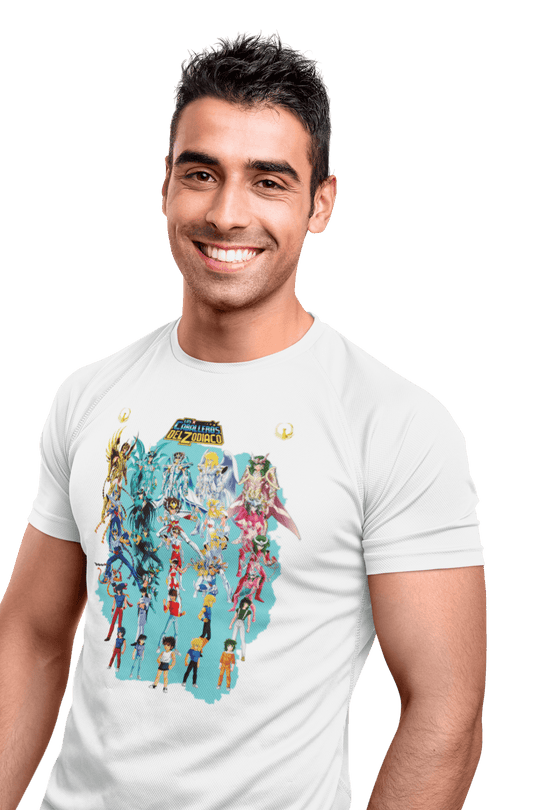 Playera Anime Hombre Algodon Caballeros del Zodiaco Beloma