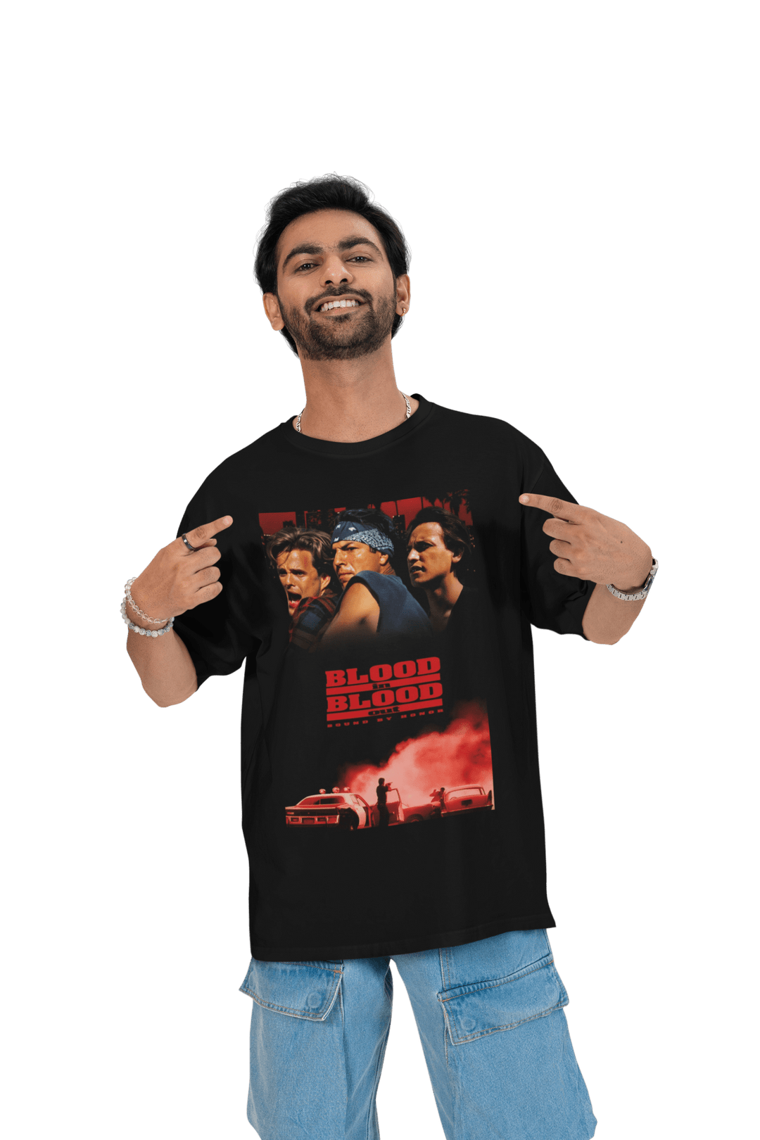 Playera Hombre Algodón Sangre Por Sangre Películas Beloma