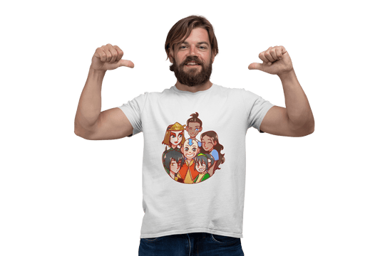 Playera Hombre Algodón La Leyenda de Aang Caricaturas Beloma