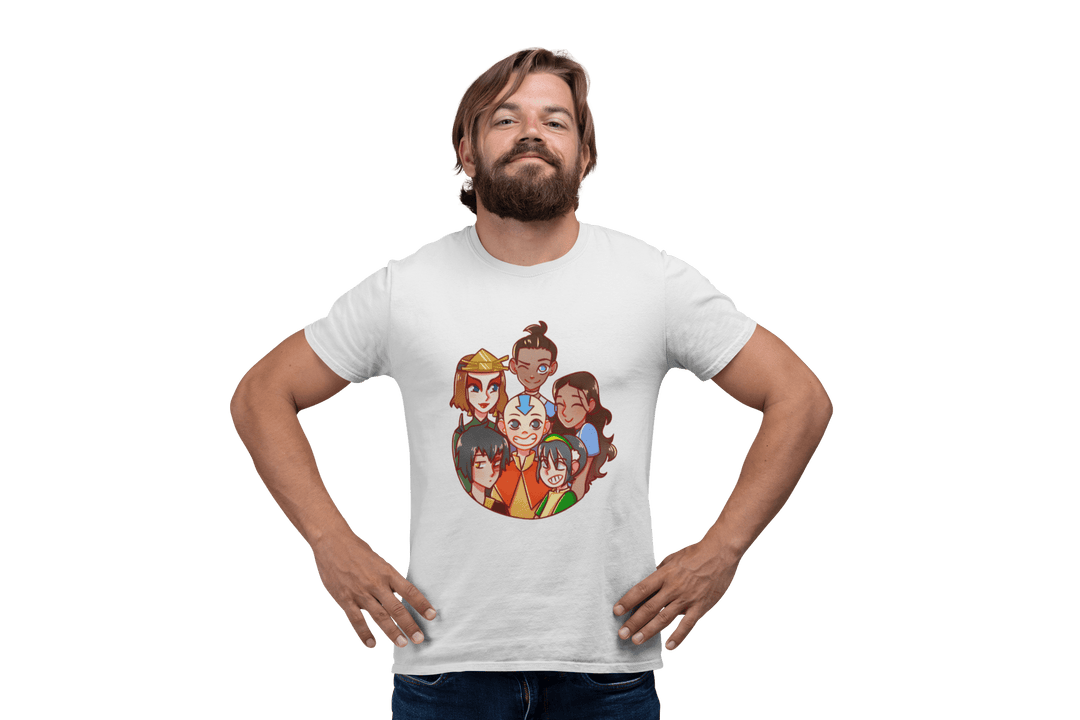 Playera Hombre Algodón La Leyenda de Aang Caricaturas Beloma