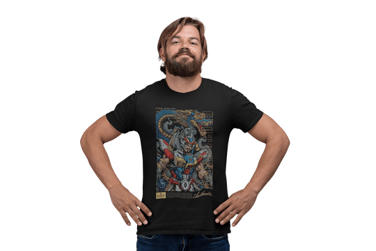 Playera Anime Hombre Algodon Serie Gundam Robot Mecha Beloma