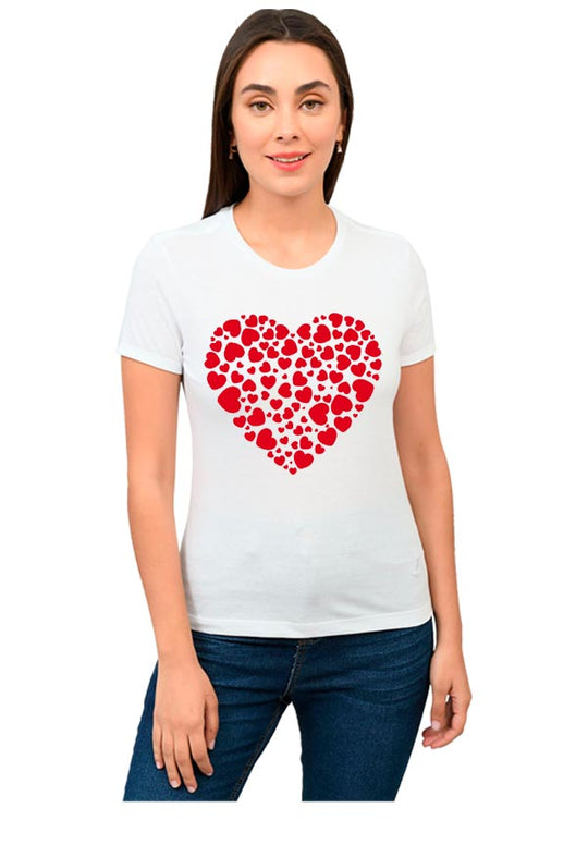 Playera 14 de Febrero Dia del Amor y de la Amistad Amigos Corazon de Corazones