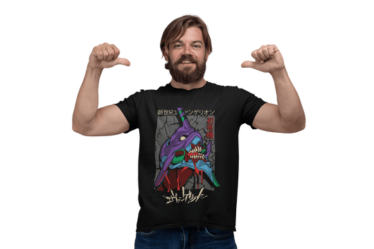 Playera Anime Hombre Algodon Evangelion Mecha Shinji Beloma