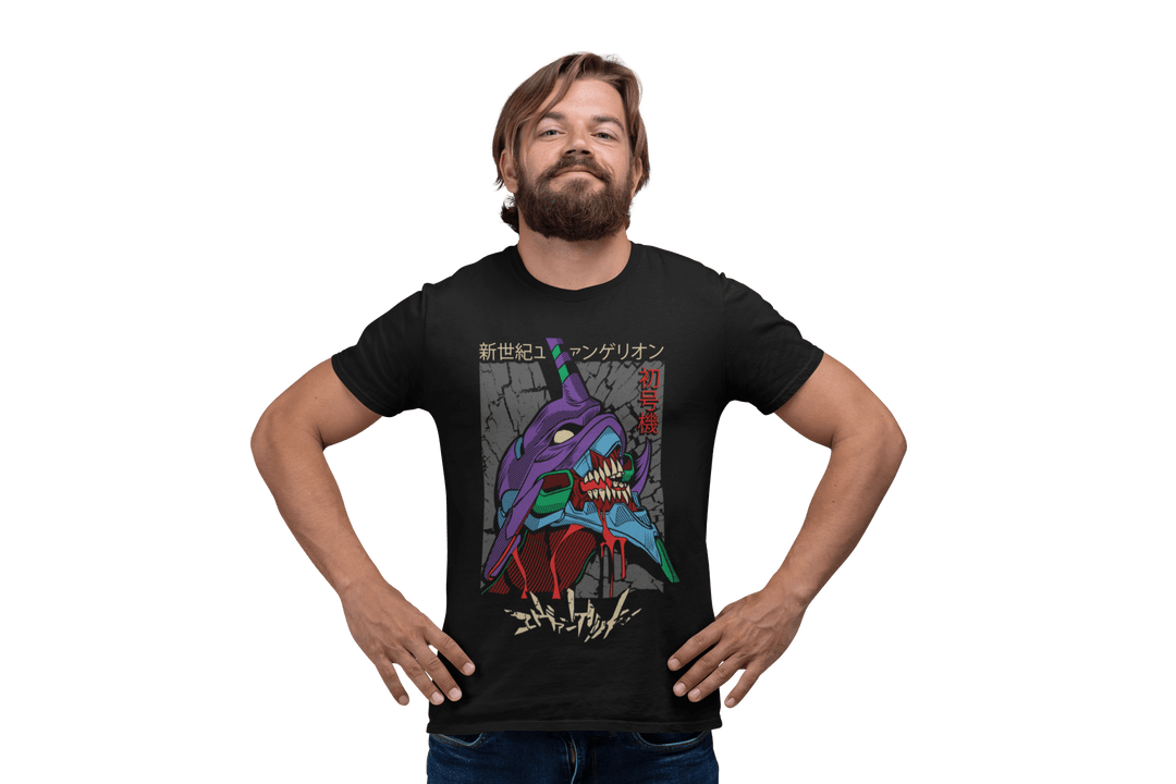 Playera Anime Hombre Algodon Evangelion Mecha Shinji Beloma