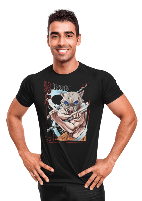 Playera Anime Hombre Algodon Demon Slayer Inosuke Hashibira Beloma