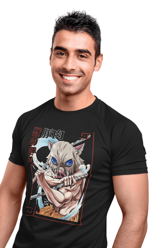 Playera Anime Hombre Algodon Demon Slayer Inosuke Hashibira Beloma