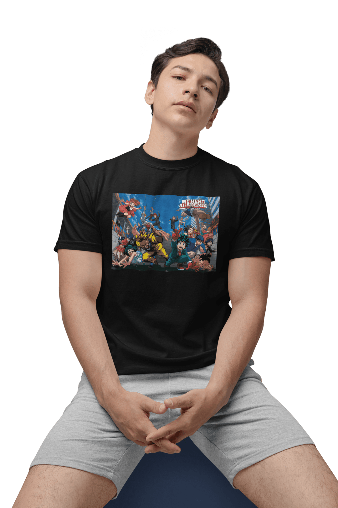 Playera Anime Hombre Algodon My Hero Academia Heroes Beloma
