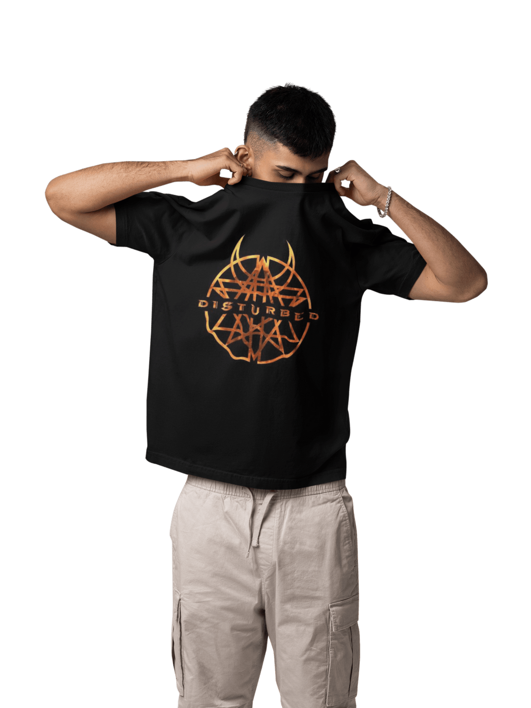 Playera Hombre Algodón Disturbed Rock Música Beloma