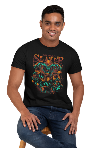 Playera Anime Hombre Demon Slayer Demonios Japones Beloma