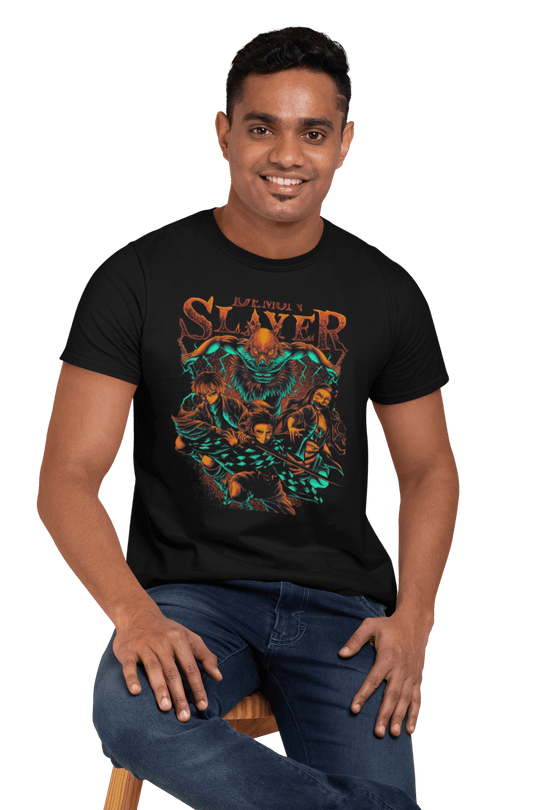 Playera Anime Hombre Demon Slayer Demonios Japones Beloma