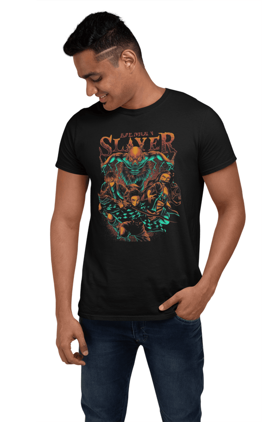 Playera Anime Hombre Demon Slayer Demonios Japones Beloma