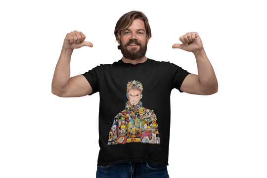 Playera Anime Hombre Algodon Naruto Uzumaki Beloma