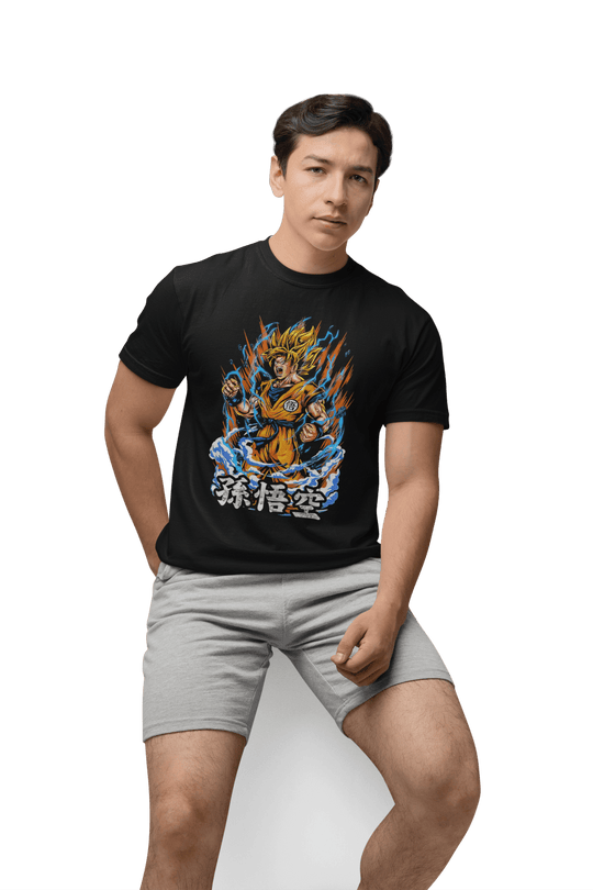 Playera Anime Hombre Dragon Ball Goku SSJ Beloma