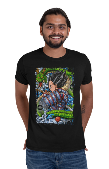 Playera Anime Hombre Dragon Ball Vegeta Diseño 3639 Beloma