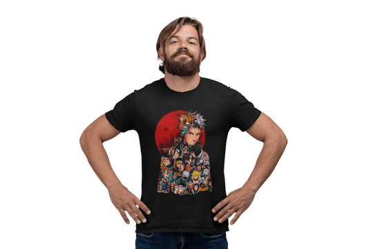 Playera Anime Hombre Algodon Naruto Ninja Hokage Beloma
