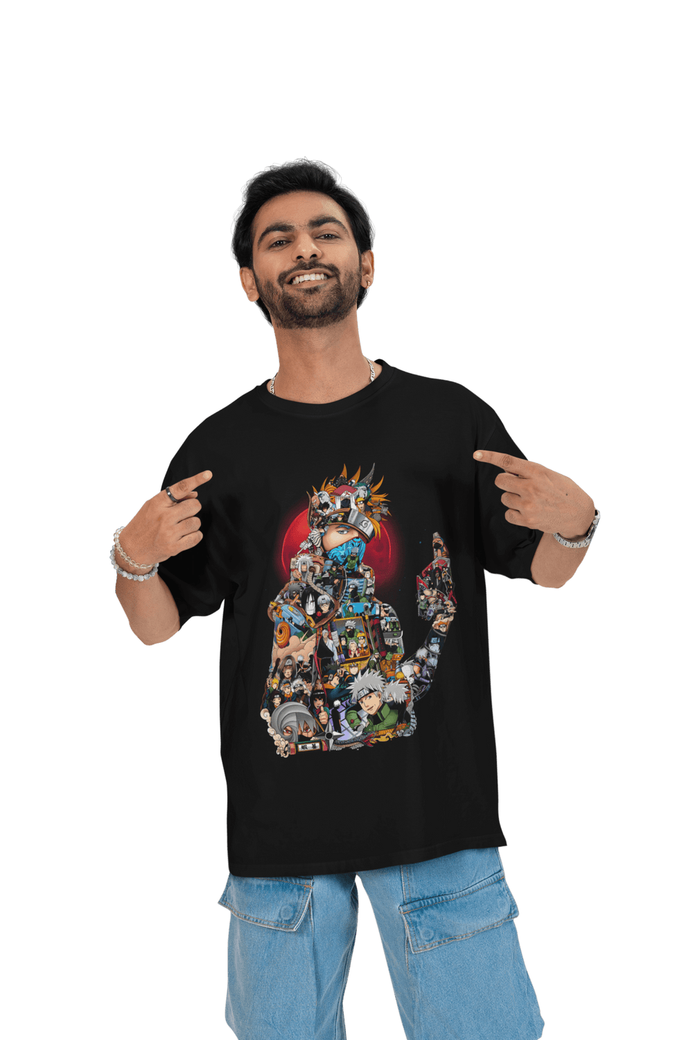 Playera Anime Hombre Algodon Naruto Ninja Kakashi Beloma