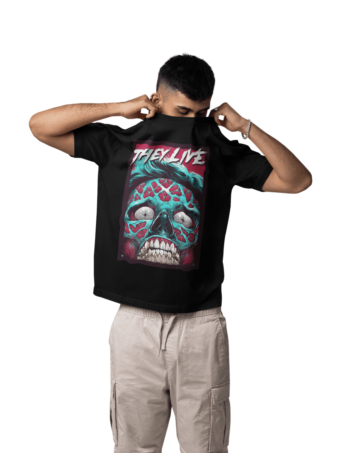 Playera Hombre Algodón They Live Películas Terror Beloma