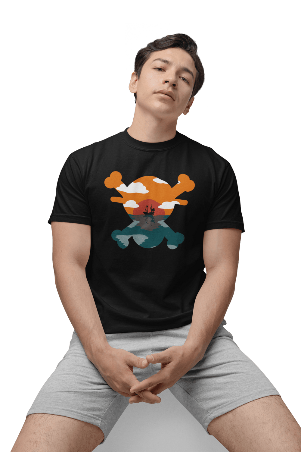Playera Anime Hombre Algodon One Piece Piratas Beloma