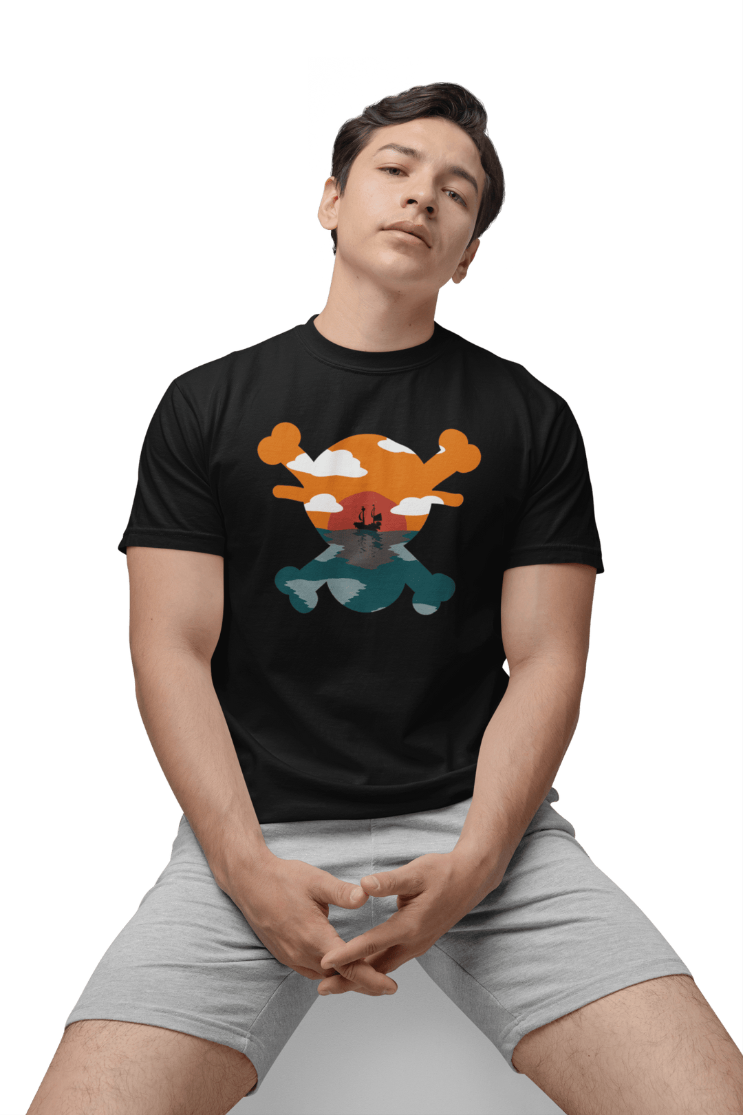 Playera Anime Hombre Algodon One Piece Piratas Beloma