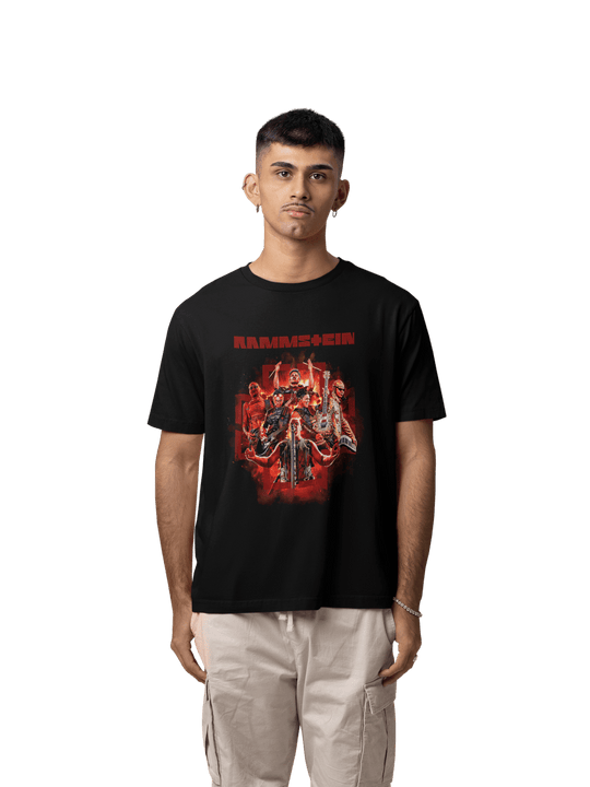 Playera Hombre Algodón Rammstein Rock Música Beloma