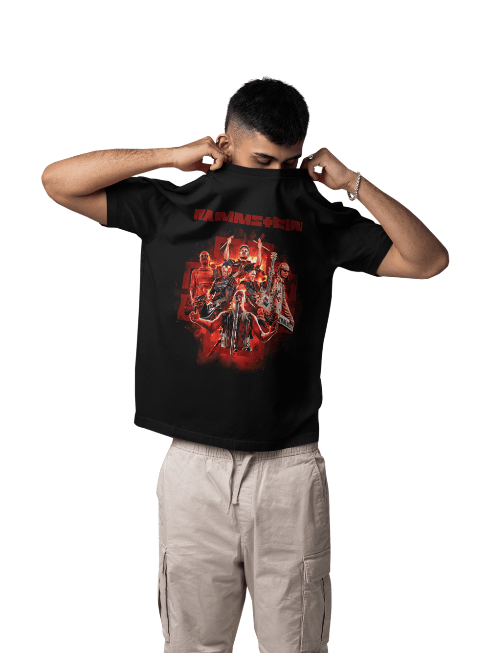 Playera Hombre Algodón Rammstein Rock Música Beloma