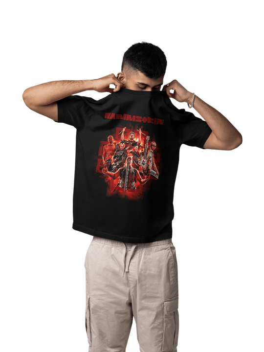 Playera Hombre Algodón Rammstein Rock Música Beloma