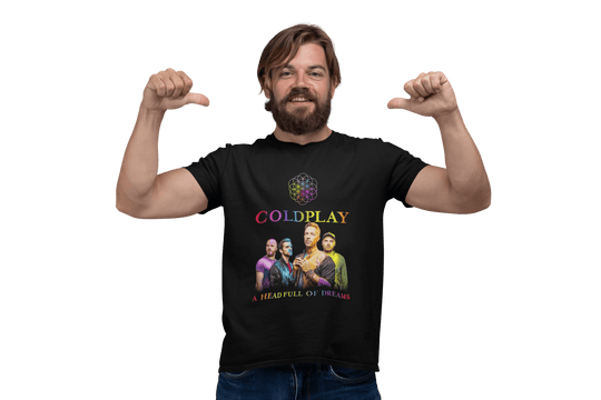 Playera Hombre Algodón Coldplay -Head Full Of Dreams Música Beloma