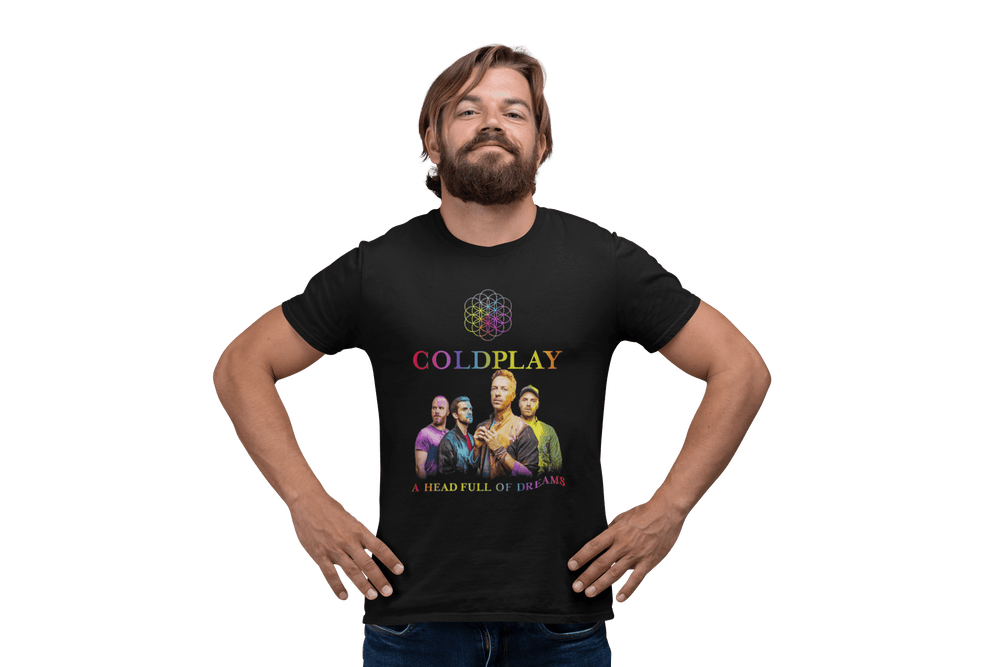 Playera Hombre Algodón Coldplay -Head Full Of Dreams Música Beloma