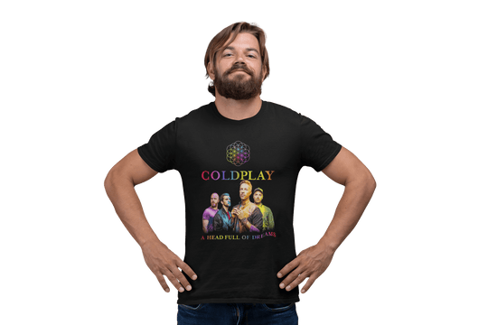Playera Hombre Algodón Coldplay -Head Full Of Dreams Música Beloma