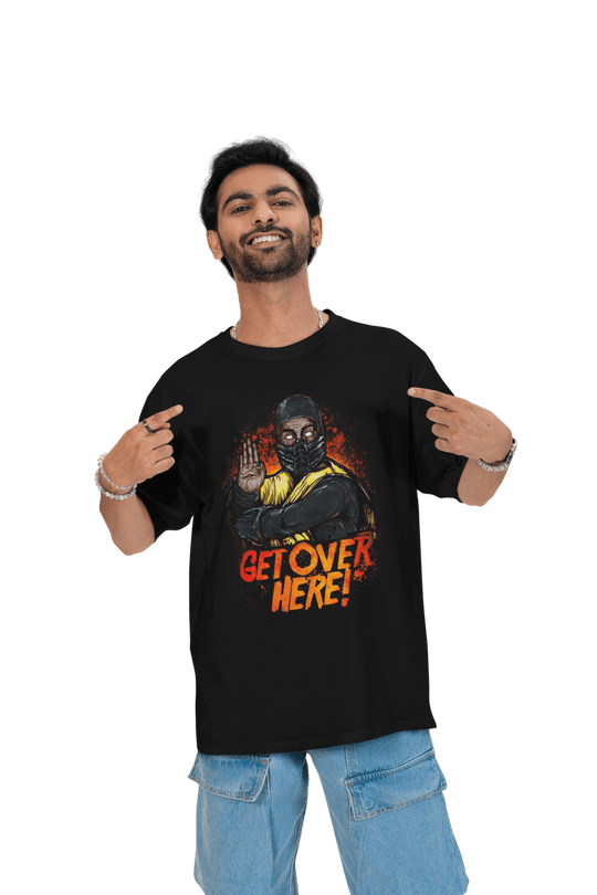 Playera Hombre Algodón Mortal Kombat Scorpion Videojuegos Beloma