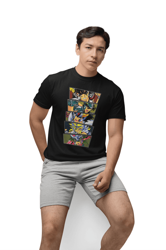 Playera Anime Hombre Algodon Caballeros del Zodiaco Beloma