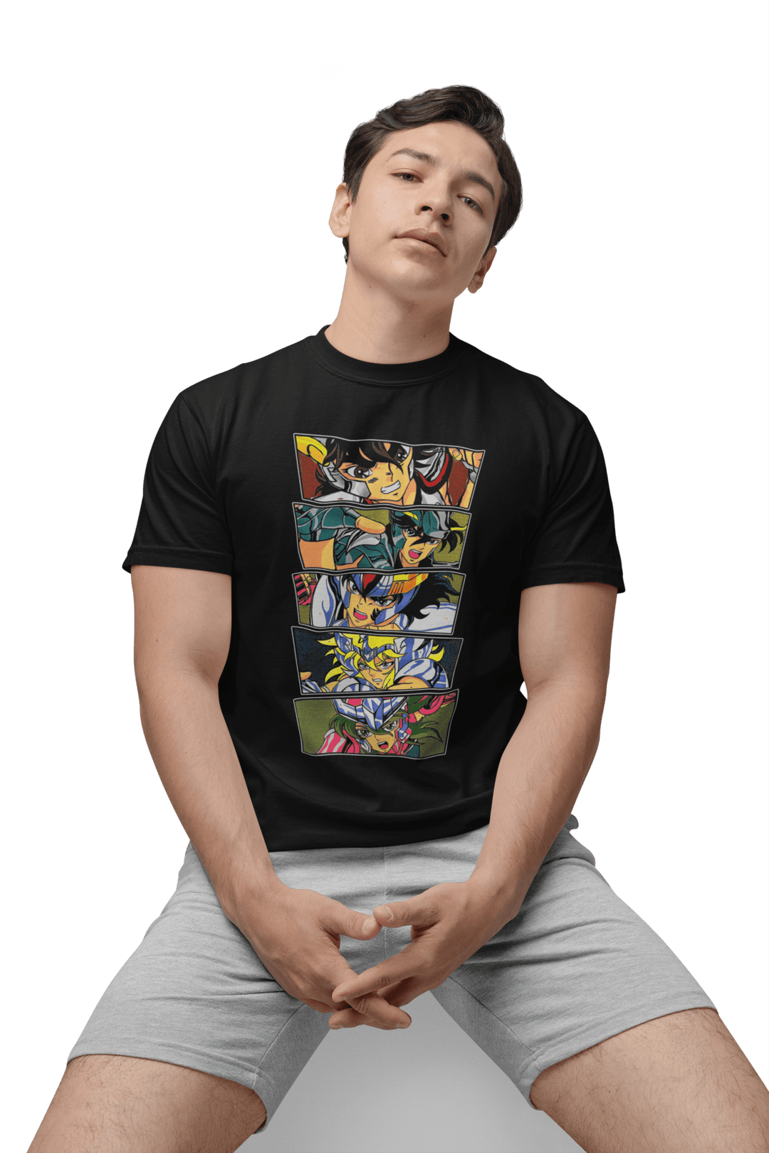 Playera Anime Hombre Algodon Caballeros del Zodiaco Beloma
