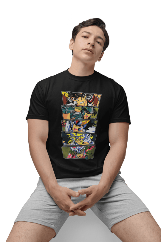 Playera Anime Hombre Algodon Caballeros del Zodiaco Beloma
