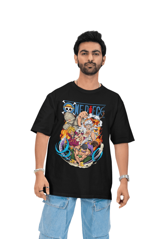 Playera Anime Hombre Algodon One Piece Piratas Beloma