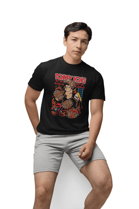 Playera Hombre Algodon Donkey Kong Vintage Videojuegos Beloma