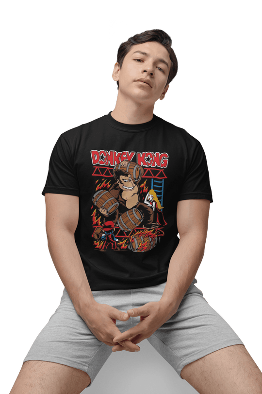 Playera Hombre Algodon Donkey Kong Vintage Videojuegos Beloma