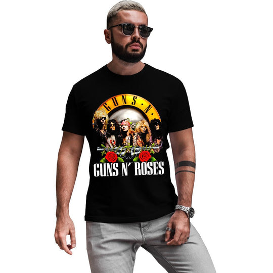 Playera Hombre Algodón Guns N Roses Banda Rock Música Beloma