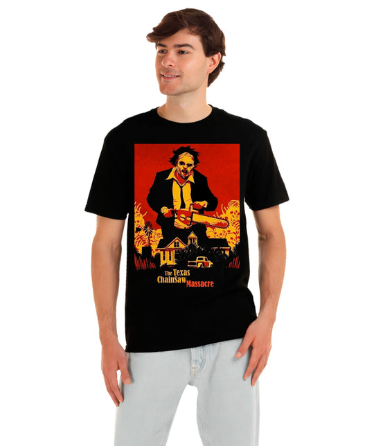 Playera Masacre de Texas Chainsaw Peliculas Terror Playeras Beloma