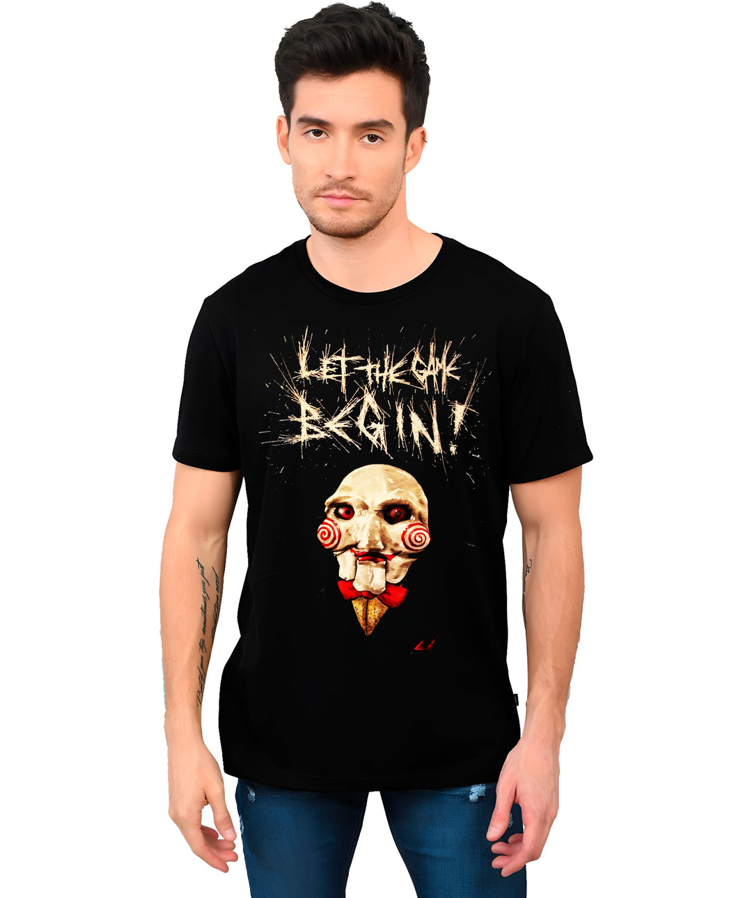 Playera Saw "Let The Game Begin" Películas Terror Playeras Beloma